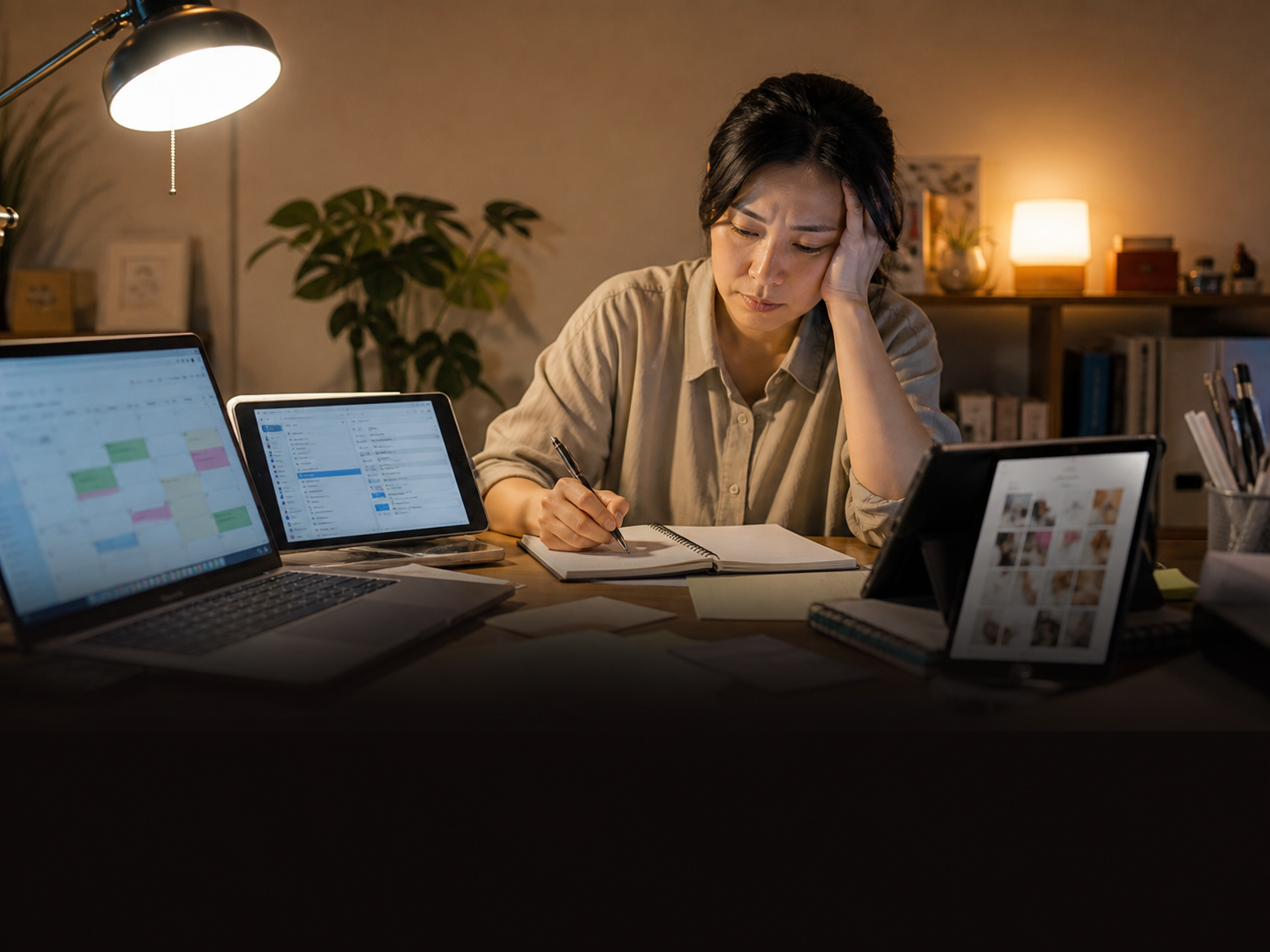 一人公司每天在不同裝置與工作之間忙碌切換